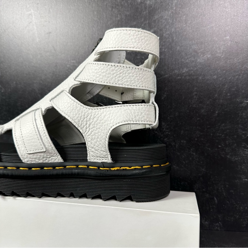 DOC OLSON ZIPPED MILLED NAPPA LEATHER STRAP GLADIATOR SANDALS WOMENS SIZE 8 NEW - Picture 10 of 10